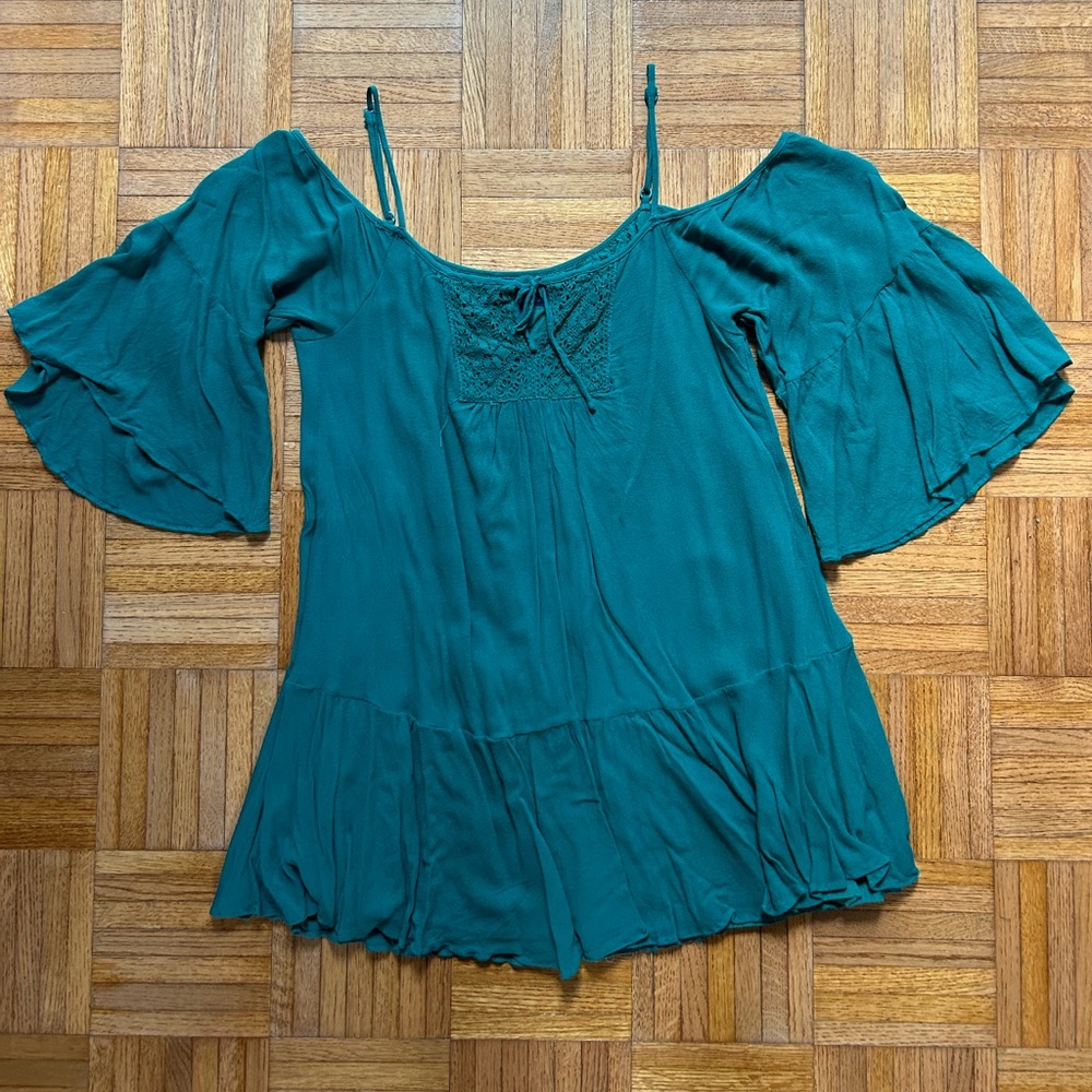 Francesca’s Blue Rain Dress Size M